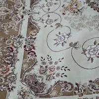 فرش ۱۲متری جفت کرم وبافت مخمل نرم ولطیف