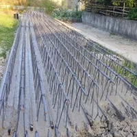 تیرچه بتنی و سنگ بلوک و لوله سیمانی