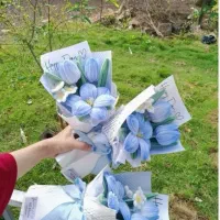 قبول سفارش دسته گل های جاودان مخملی