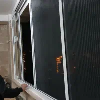 نصب انواع توری پلیسه کشویی و توری ثابت آلومینیومی|خدمات پیشه و مهارت|اردبیل, |دیوار