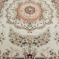 ۲تخته فرش ماشینی ۹متری کرم  و  قرمز