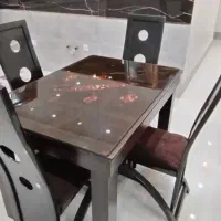 میز نهارخوری4نفره|میز و صندلی غذاخوری|فولادشهر, B5|دیوار