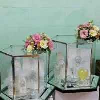 کرایه باکس شیشه ای/خنچه عروس/شب چله/باکس کاپ کیک