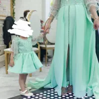 ست مادر و دختر مجلسی سنگدوزی شده