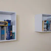 فروش کتابخانه مینیمال|کتابخانه، شلف، قفسه‌های دیواری|شیراز, شهرک بزین|دیوار