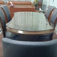 میز غذا خوری مبل دار شش نفره