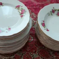 چینی گل سرخی پلو و خورشت و پیش دستی ژاپن و ارکید