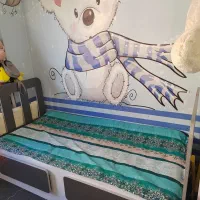 تخت ام دی اف یک نفره دو کشو در حدنو|تخت و سرویس خواب|گرگان, |دیوار