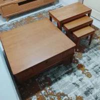 جلو مبلی و عسلی چوب راش|مبلمان خانگی و میز عسلی|گرگان, |دیوار