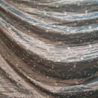والان پرده ساتن گل برجسته
