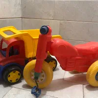 سه چرخه و کامیون اسباب بازی زرین تویز مدل معدن