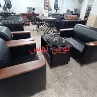 مبل اداری فارسی دسته چوبی (نوین توس)|دفتر کار|مشهد, هدایت|دیوار
