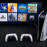 PS5 درایو دار اروپا + ۱۳ بازی + دو دسته، سالم