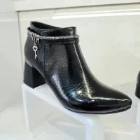 کفش نیم بوت ورنی