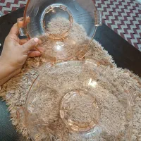 کریستال اصل چک صورتی رنگ|ظروف سرو و پذیرایی|ری, منصوریه منگل|دیوار