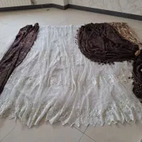 پرده پذیرایی با آستر و والان و کتیبه و لوازم|پرده، رانر، رومیزی|قائمشهر, |دیوار