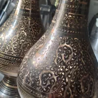 گلدان قلمزنی برنز