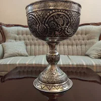عتیقه سنگاب قلمزنی مسی قلم زنی|کلکسیون اشیاء عتیقه|اصفهان, ملک‌شهر|دیوار