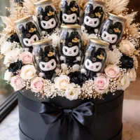 عروسک در پت کن برای باکس و بگ و دسته گل ولنتاین