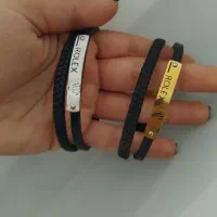 دستبند مردانه چرم اصل