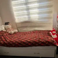 سرویس تخت یکنفره ی نوجوان|تخت و سرویس خواب|تهران, والفجر (افسریه)|دیوار