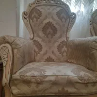 مبل کرمی ۹ نفره|مبلمان خانگی و میز عسلی|تهران, جوادیه|دیوار