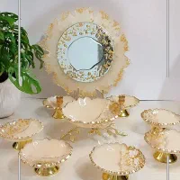 هفتسین هفت سین سفید طلایی طرح عروس|صنایع دستی و سایر لوازم تزئینی|تهران, استقلال|دیوار