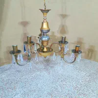 لوستر برنجی ۳ شاخه