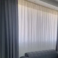 دو عدد والان پرده نو طوسی رنگ