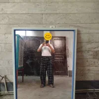 دو عدد آینه قدی با قاب آلومینیومی طوسی آرایشگاه|آینه|قم, انصار‌الحسین|دیوار