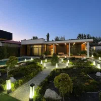 600 متر ویلا مدرن استخردار در قلب زیباکنار