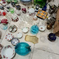 فنجان تنگ گلدان کریستال|کلکسیون اشیاء عتیقه|قم, حاج خلیل|دیوار