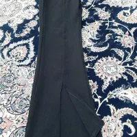 شلوار پارچه ای مشکی دخترانه دمپا دار