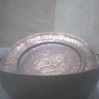 کاسه وبشقاب مسی قدیمی|کلکسیون اشیاء عتیقه|پیر بکران, |دیوار