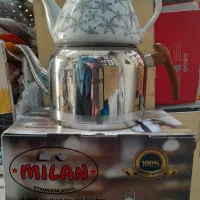 کتری استیل قوری لوله دار قوری چینی میلان