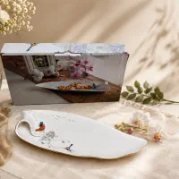 شیرینی خوری چینی طرح پرنده زیباوشیک مخصوص پذیرایی