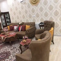 مبل راحتی چستر  ۷ نفره با جلو مبلی