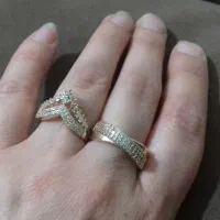 انگشتر رنگ ثابت،زنجیر،حلقه