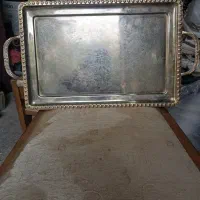 یک عدد سینی برنجی قدیمی تمیز وسالم