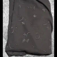 پارچه چادر مشکی باطرحی زیبا