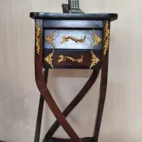 میز تلفن چوبی