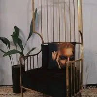 *صندلی شاه نشین* استیل ترک برند حک شده روی بدنه