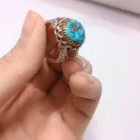 انگشتر فیروزه شجر رکاب نقره۹۲۵|جواهرات|مشهد, هدایت|دیوار