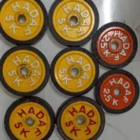 دمبل.هالتر.وزنه.حلقه هولا هوپ.تقویت مچ