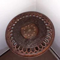 میز چوبی عتیقه دستساز هندی نونو(کمیاب و کلکسیونی)