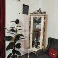 گنجه‌  شیک‌ وتمیز  جنس چوب اصل و وسایل دیگه