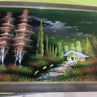 تابلوی نقاشی رنگ روغن قدیمی