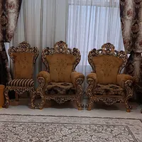 مبل سلطنتی ۹نفره همراه با جلو مبلی میز عسلی|مبلمان خانگی و میز عسلی|پاکدشت, |دیوار