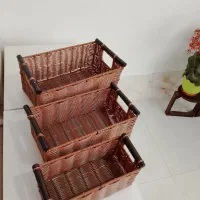 هانا باف بافت و آموزش انواع سبد های حصیری|صنایع دستی و سایر لوازم تزئینی|بجستان, |دیوار