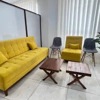 فروش مبل +دو عدد صندلی|مبلمان خانگی و میز عسلی|برازجان, |دیوار